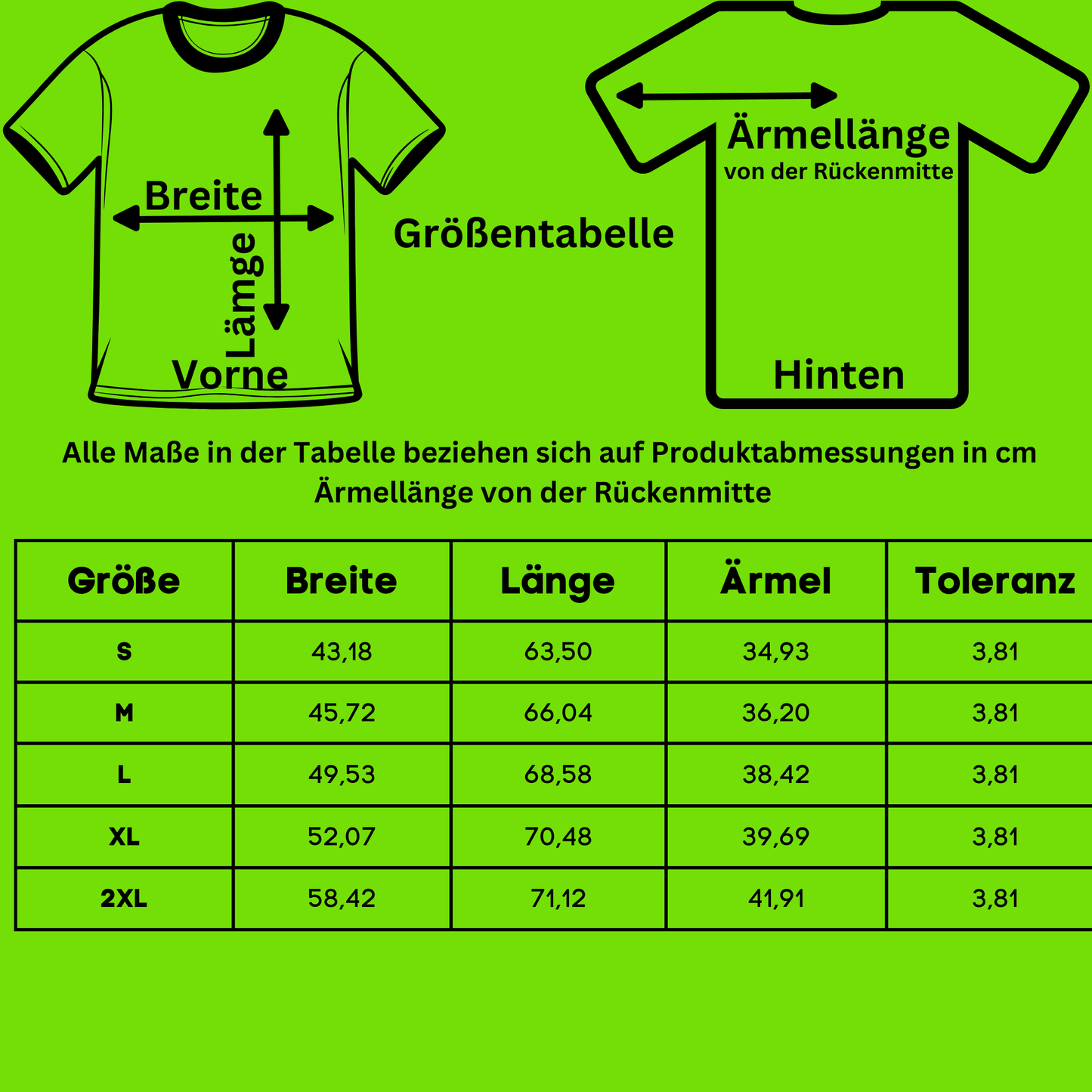 Softstyle T-Shirt für Damen Größentabelle Motiv Wir sind das Volk