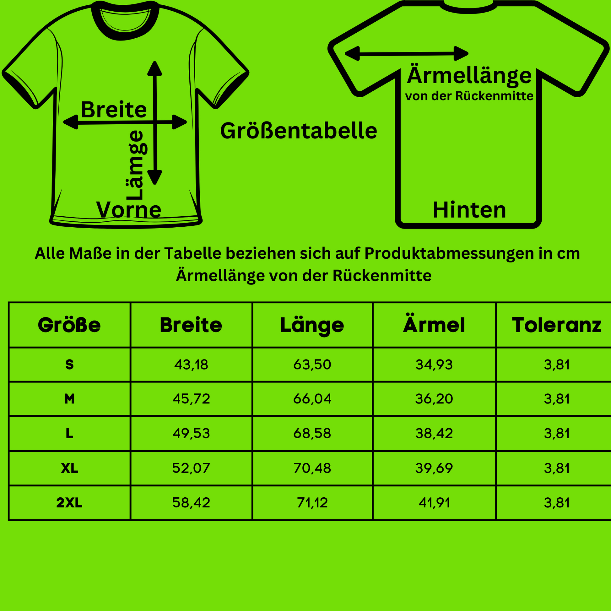 Softstyle T-Shirt für Damen Größentabelle Motiv Wir sind das Volk